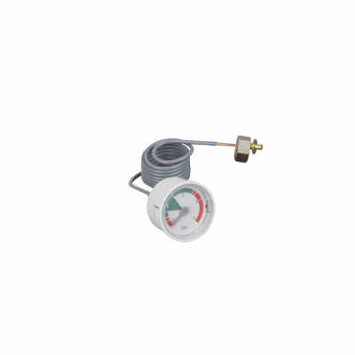Pressure gauge with bracket - DE DIETRICH CHAPPEE : JJD009951650