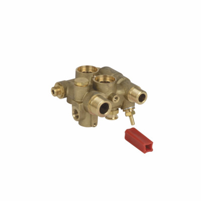 Groupe entrée sanitaire + retour chauffage avec robinet - 8 litres - DE DIETRICH CHAPPEE : JJJ005696350