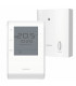 Thermostat d?ambiance programmable radio - écran LCD - kit RF - SIEMENS : RDE50.1RF/SET