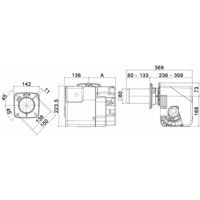 Fuel burner with heater TIGRA 2 - CF 510R - DE DIETRICH CHAPPEE : S20018228