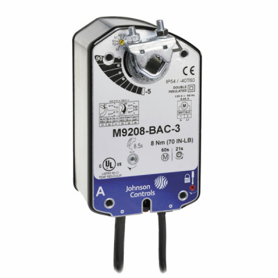 Servomoteur rotatif ressort TOR 24Vac/dc 3pts - JOHNSON CONTROLS : VA9208-AGA-1