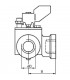 3 way sector valve, PN10, internal thread - SIEMENS : VBI31.25