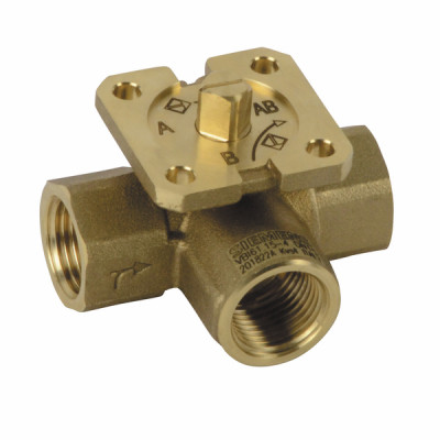 3-way ball valve F1/2" Kvs4 - SIEMENS : VBI61.15-4