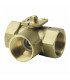 3-port ball valve, internal thread, PN40, DN32, kvs 16 - SIEMENS : VBI61.32-16