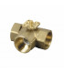 3-port ball valve, internal thread, PN40, DN40, kvs 25 - SIEMENS : VBI61.40-25