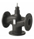 3-port seat valve, flanged, PN16, DN65, kvs 63 - SIEMENS : VXF43.65-63