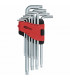 Jeu de clés mâles coudées Torx, longues, 10 pcs - KS TOOLS : 151.4880
