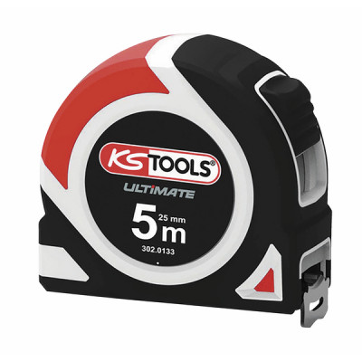 Mètre à ruban Bi-matière ULTIMATE 5mx25 mm - KS TOOLS : 302.0133