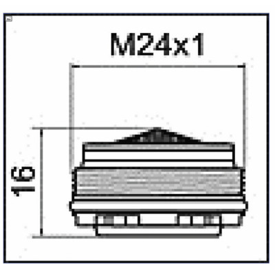 CACHÉ CASCADE SLC PCA aerator STD/M24X1 - NEOPERL : FLEX1207