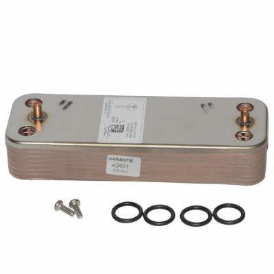 Intercambiador sanitario 14 placas- DIFF pour De Dietrich Chappée - 7672687