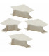 Angle intérieur réglable 60x80 blanc crème 9001 (X 4)