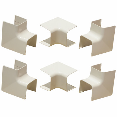 Angle interne 60x80 blanc crème 9001 (X 6) - DIFF