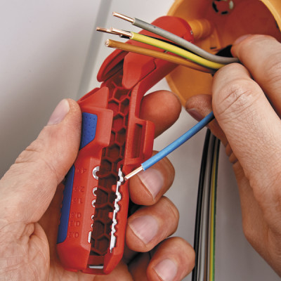 Dénude câble ERGOSTRIP® 4mm² - KNIPEX : 16 95 01 SB