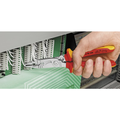 Pince multifonction électrique antichute - KNIPEX : 13 82 200 T