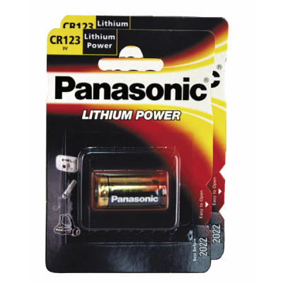 Pile lithium type CR123A 3V- DIFF - 920034  - (X2)