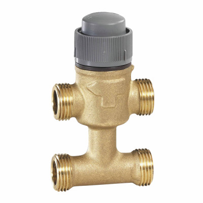 vannes 3 voies compact with bypass, ext. fileté, DN20, PN16, kvs2.5, mod - RESIDEO : VYE20B2.5M