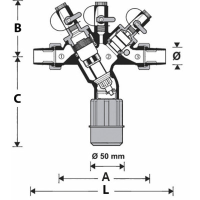 Disconnecteur hydraulique contrôlable 1/2", EN12729 - RESIDEO : BA295S-1/2A