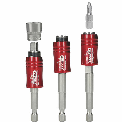 Porte-embouts magnétique 2 en 1 à verrouillage, 1/4'' - KS TOOLS : 514.1126