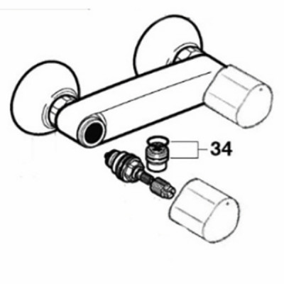 Ignition electrode kit - DIFF for Chappée : 5132097