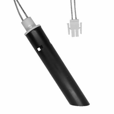 Quartz plug with resistance support tube 350W 130mm- DIFF - 150087