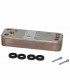 Heat exchanger 14 plates  - DIFF for De Dietrich Chappée : 711500500