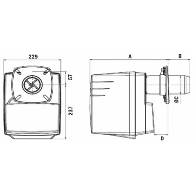 Burner NC4 H101A 20 - 30kW - CUENOD : 3832014