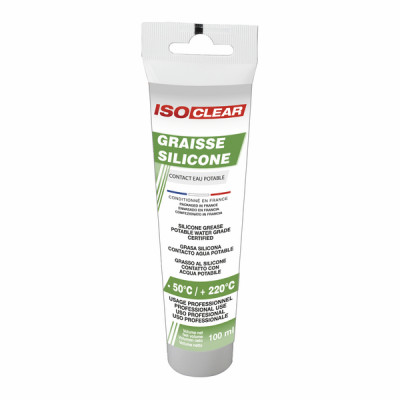 Grasa silicona para el contacto agua potable Tubo 100 ml  - ISOCLEAR