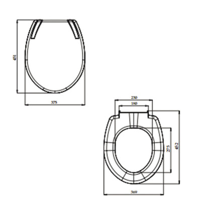 Abattant polypropylène 0,9 kg non NF - ROI : 98943