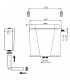 Réservoir de chasse semi bas isolé avec mécanisme DV + tube  L 1m - ROI : 98948
