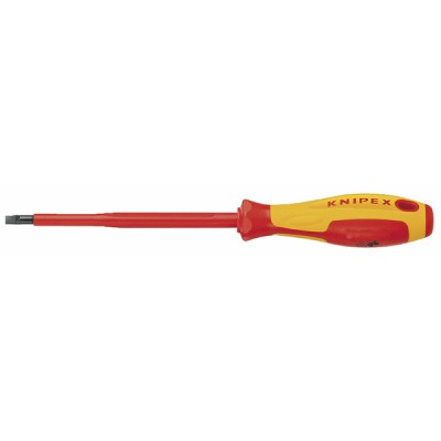 Electrician flat screwdriver 4.0mm - KNIPEX - WERK : 98 20 40