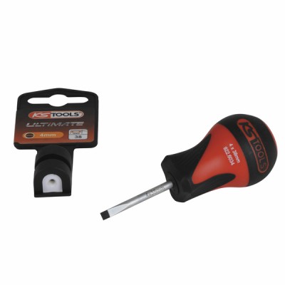 Electrician's screwdriver for slotted screws length 35mm - DIFF