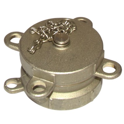 Half coupling female ø 2" with plug and chain  - DIFF