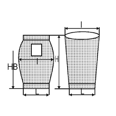 Vacuum cleaner bag h 400 (X 10) - DIFF