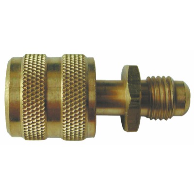 Straight coupling 1/4? male flare-fitting - GALAXAIR : SO-14M14F