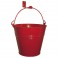 Heating equipment red bucket with support - DIFF
