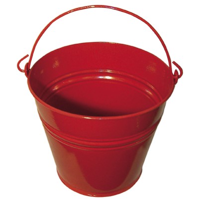 Heating equipment red bucket without support - DIFF