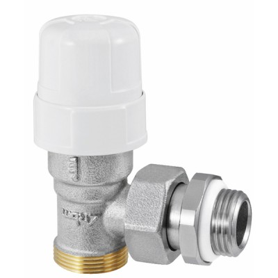 Convertible angle radiator valve body male 3/8 RFS (built-in seal on connector) - RBM : 480300