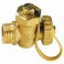 Drain cock ball valve MM with plug 3/8 - DIFF
