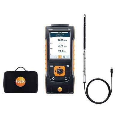 Testo 440 anemometer kit with hot wire- TESTO - 0563 4400