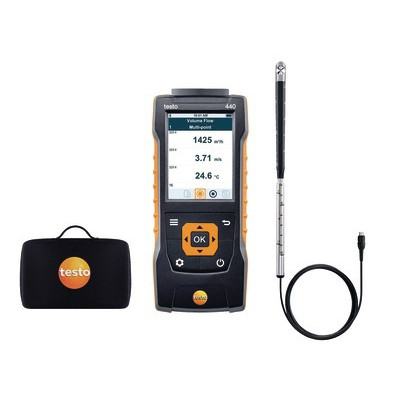 Testo 440 anemometer kit with Ø16mm vane- TESTO - 0563 4401