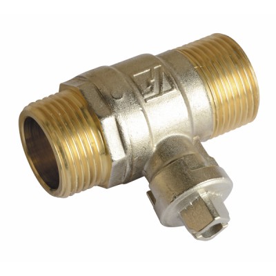 Insulating valve 1? male-male square post-2000  - FRISQUET : F3AA40537