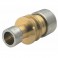 Straight brass connector. LOKRING 19/16 NR Ms 50 (X 4) - VULKAN LOKRING : 19/16 NR Ms 50-B4