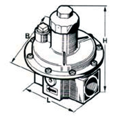 Régulateur de pression gaz FRS 515 ~ RP1''1/2- DUNGS - 058446