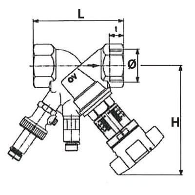 Hydrocontrol vtr DN15 FF- OVENTROP - 1060204