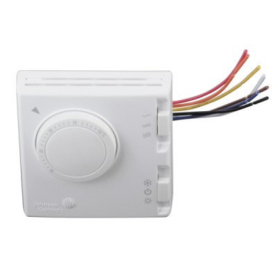 Room thermostat  4 pipes 3 speeds On/Off Summer/Winter - JOHNSON CONTROLS : T125FAC-JS0-E4