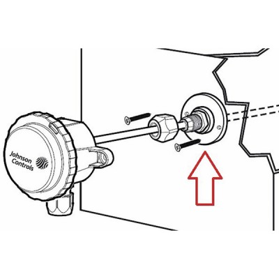 Duct flange mounting kit - JOHNSON CONTROLS : TS-6300D-000