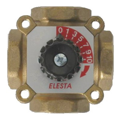 Vanne 4 voies à secteur taraudée en laiton F1/2"- E.R.E REGULATION - H4MG15-2,5