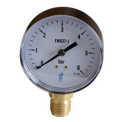 Water & air pressure gauge 0/6 bar ø80mm- DIFF - 109465