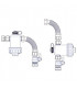 Magnetic filter MGF black with valve and compression fitting 22- RBM - 37010500