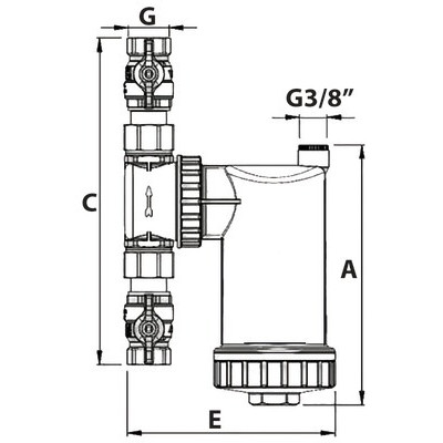 SafeCleaner 3/4" valve brass body- RBM - 23440550